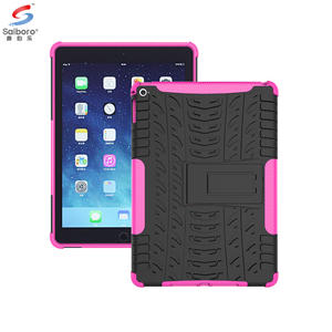 Saiboro Bumper Bìa Cho <span class=keywords><strong>Ipad</strong></span> Không Khí <span class=keywords><strong>2</strong></span>, Cho <span class=keywords><strong>Ipad</strong></span> Không Khí <span class=keywords><strong>2</strong></span> Thời Trang Trường Hợp Chân Đế Cover Quay Lại - Product Image 2