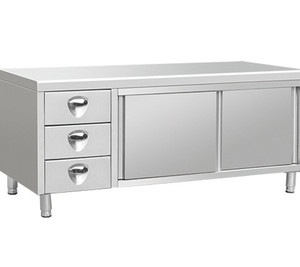 Restaurant Stainless Steel <strong>Kitchen</strong> Work <strong>Bench</strong>/<strong>storage</strong> Cabinet/food Prep Table <strong>with</strong> 3 Drawer - Product Image 5