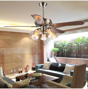 52 Inch Low Profile Bronze Finish Ceiling Fan <strong>Light</strong> with 5 Pieces Reversible Wood Blade <strong>Pull</strong> Cord Remote Control - Product Image 2