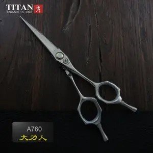 Titan de corte de pelo tijeras de alta calidad pelo tijeras popular en Europa peluquería tijera rts tijeras