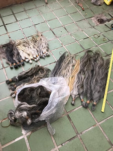 100% non trasformati massa dei <span class=keywords><strong>capelli</strong></span> umani bionda naturale grigio 30 centimetri-100cm natura russo Grigio dei <span class=keywords><strong>capelli</strong></span> umani - Product Image 4