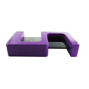 โปร่งใสนาฬิกาปลุก Lcd Lcd ขนาดเล็กนาฬิกาสองด้านดิจิตอลนาฬิกา