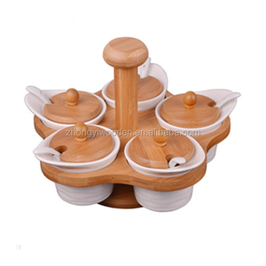 Ambiente naturale accessori per la cucina in <span class=keywords><strong>legno</strong></span> spice jar bottiglia espositore titolare - Product Image 1