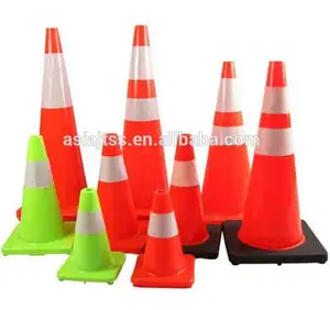 Traffic Cone Flexible Manufacture Top Sale 70 Cm Road Cone Flexible PVC Safety Used Traffic Cone