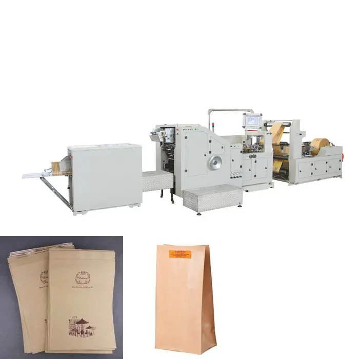 Máquina de fabricación de bolsas de papel kraft totalmente automática, precio
