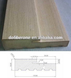 A prueba de agua de la viruta textura PVC WPC jamba de la puerta marco de la puerta - Product Image 1