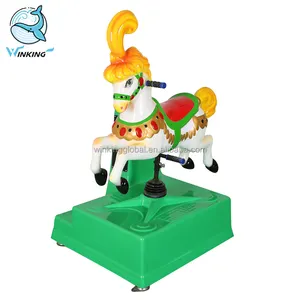 WINKING Coin operated indoor fiberglass 3D video swing car electronic kiddie ride game machine