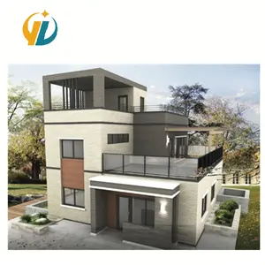 Nuevo diseño de dos pisos casas prefabricadas Villa de lujo para venta