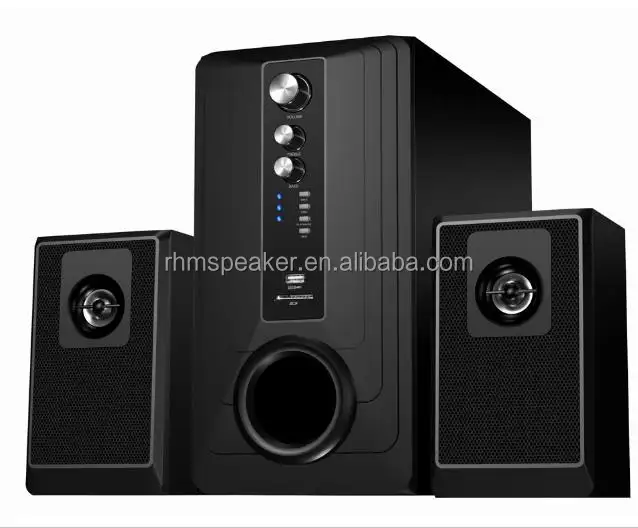 रिमोट कंट्रोल पेशेवर मल्टीमीडिया स्पीकर 2.1CH 5.25 "subwoofer अध्यक्ष RM-9104A