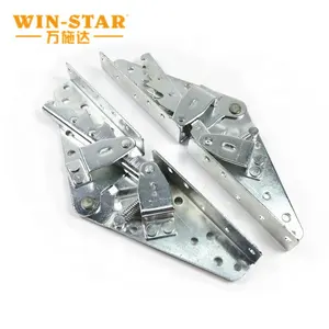 Hotsale Function Sofa Hinge Foldable Sofa Bed Use Hinge White Zinc Plate Hinge Mechainsm