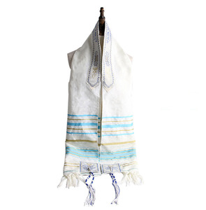 在庫50*180cmポリエステルタリット文字パターンイスラエルの祈りショール秋ユダヤ人スカーフ - Product Image 4