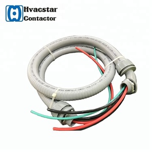 Câble électrique de 1/2 pouces, 10 AWG, tuyau de climatisation Flexible, tuyau ue, <span class=keywords><strong>fouet</strong></span> AC, vente en gros - Product Image 1