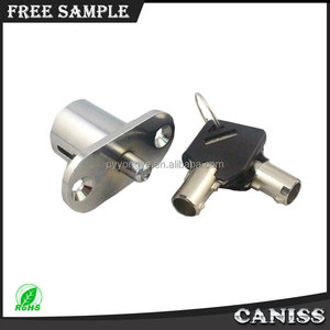 Seguridad 7 pasadores de seguridad de aleación de Zinc <span class=keywords><strong>mango</strong></span> tubular cerraduras y llaves para máquinas expendedoras - Product Image 5
