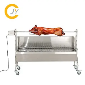 Long Roaster Pig Lamb BBQ Spit <strong>Rotisserie</strong> <strong>Grill</strong> With Backcover - Product Image 1