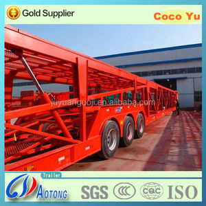 Utiliza <span class=keywords><strong>2</strong></span> <span class=keywords><strong>ejes</strong></span> <span class=keywords><strong>remolque</strong></span> de camión de transporte de coches con fabrica de bajo precio - Product Image 1