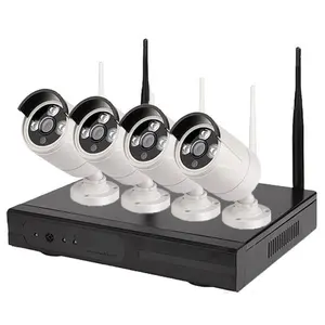 Wifi Kit Fabriek Heet Verkoop 4chs 1080P Wifi Nvr Kits Beveiliging Cctv Draadloze Camera Ip Camera Wifi