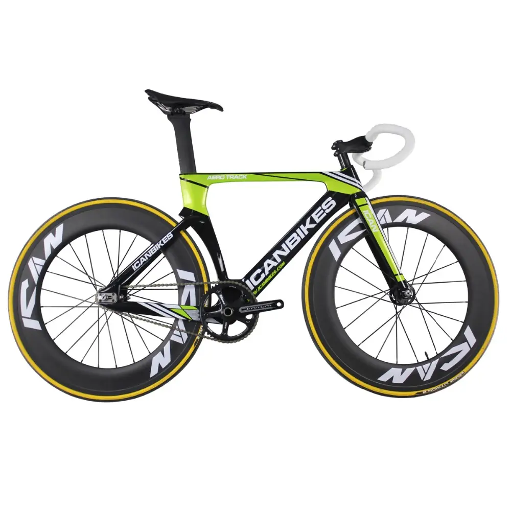 Ican Super light 6.98kg carbon track bike aero completed track bicycle full carbon bikes bici a scatto fisso AC135