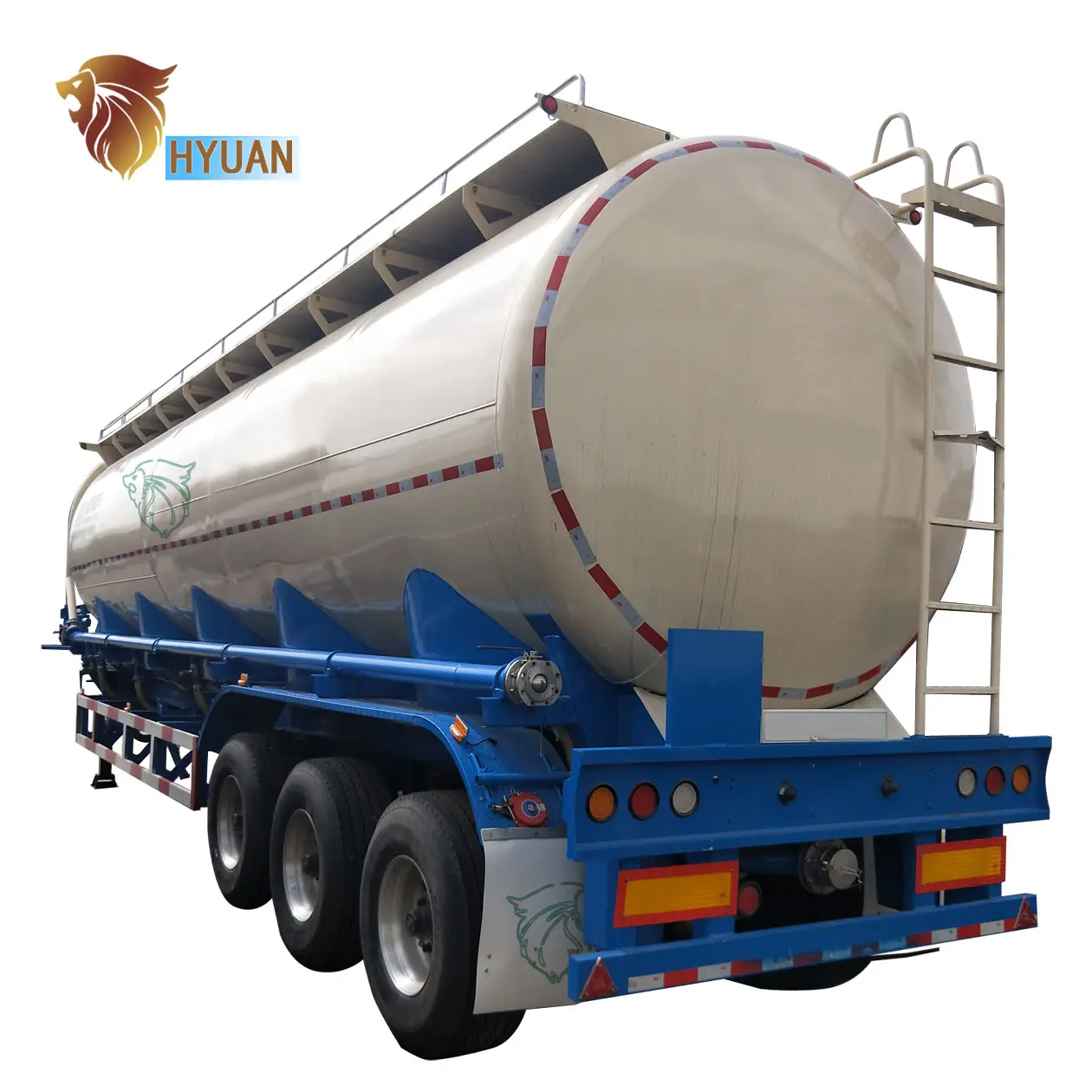 Hyuan 3 AS Volume Trailer Tanker Tanker Semi Trailer Tepung Tangki Wagon Makanan Semi Trailer untuk Dijual