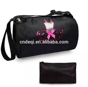 Filles personnalisées de gymnastique de sport en plein air sac à bandoulière danse sac polochon avec petite pochette - Product Image 3