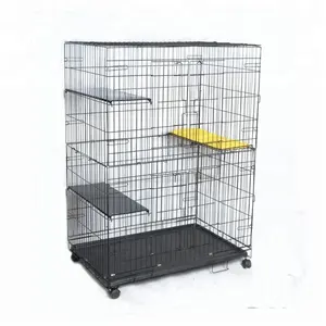 Cage pour chat en maille de fer à vendre cage de jeu pour animaux de compagnie