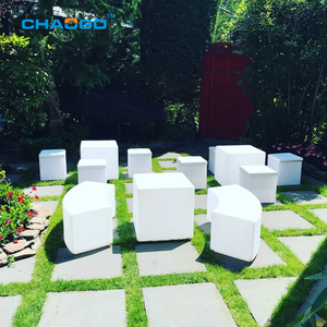 Không Thấm Nước Light Up Garden Patio Nội Thất Trắng Nhựa Cong Chiếu Sáng Led Ngoài Trời Phân Với 16 Màu Sắc Thay Đổi - Product Image 1