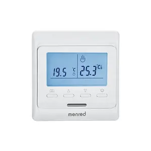 Termostato programable E51.716 Menred para calefacción eléctrica, habitación programable, 7 días, Lcd, certificación Ce y Rohs