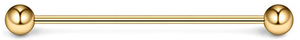 Gaby personalizzato 316L 14G <span class=keywords><strong>acciaio</strong></span> <span class=keywords><strong>chirurgico</strong></span> smerigliato industriale bilanciere orecchino <span class=keywords><strong>piercing</strong></span> gioielli - Product Image 4