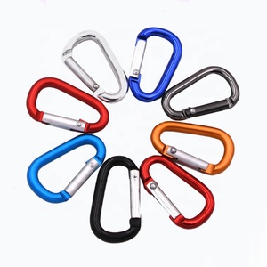 공장 도매 프로모션 <span class=keywords><strong>3</strong></span> cm 미니 키 체인 카라비너 알루미늄 스프링 클립 d 링 물병 부품 키 홀더 - Product Image 1