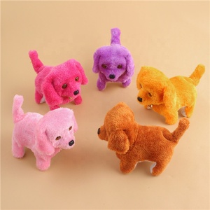 Toptan ucuz peluş köpek oyuncak yumuşak hayvan yürüyüş elektrikli köpek peluş oyuncaklar çocuklar için - Product Image 6