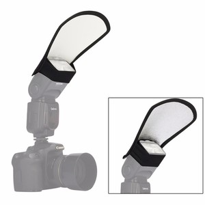 Hoshi <span class=keywords><strong>2</strong></span>-in-1 Argento/Bianco Camera Flash Diffusore <span class=keywords><strong>Softbox</strong></span> Photo Flash Light <span class=keywords><strong>2</strong></span> Lato Riflettore Per canon Fotocamere Nikon