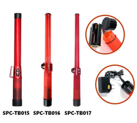 Bâton de signalisation de sécurité LED télescopique et extensible pour la circulation piétonne, avec clignotement réglable, vente en gros