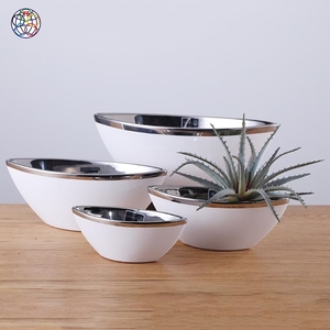 Pot <span class=keywords><strong>de</strong></span> fleurs en céramique <span class=keywords><strong>de</strong></span> style bleu et argent miroir, pot <span class=keywords><strong>de</strong></span> <span class=keywords><strong>jardin</strong></span>, <span class=keywords><strong>poterie</strong></span> à prix avantageux - Product Image 5