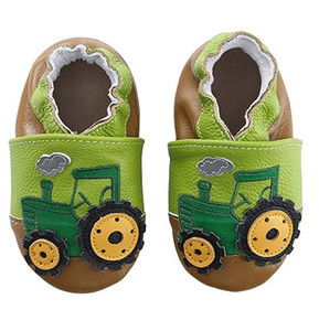 Scarpe per Neonati in Vera Pelle 2024 con Ricamo di Gatto e Delfino, Mocassini Cartoon per Bambini con Suola Morbida - Product Image 1