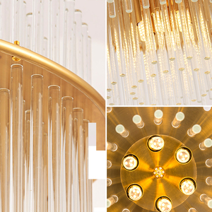 Lustre Led suspendu en cristal au design moderne, produit de luxe, luminaire décoratif d'intérieur, idéal pour un salon - Product Image 6