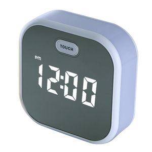 Moderno espejo de led pantalla digital electrónico de <span class=keywords><strong>despertador</strong></span> luz reloj de mesa - Product Image 6