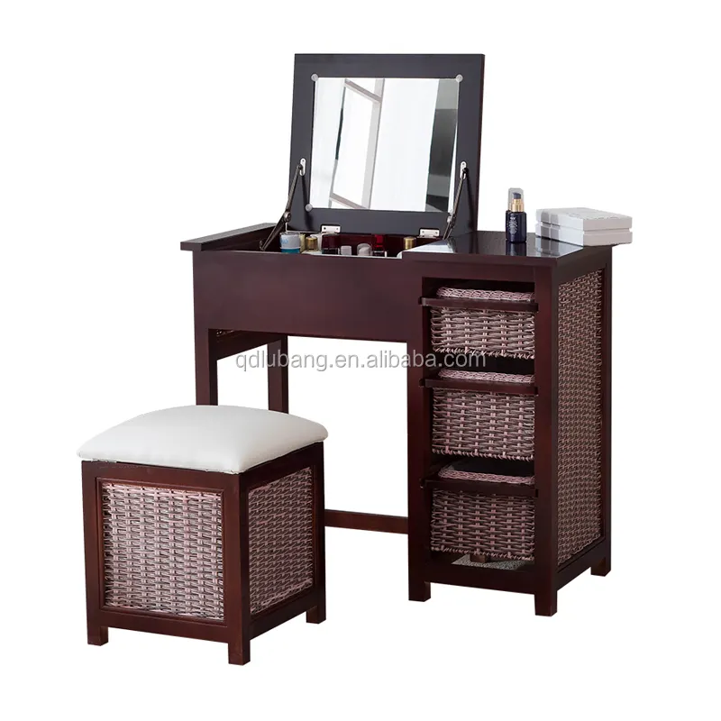 Cinese a buon mercato antico camera da letto mobili dressing table/dresser/wc tavolo/Vanity