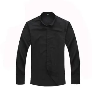 Hot Sale Good Quality Clerical Shirts Men Shirt Black