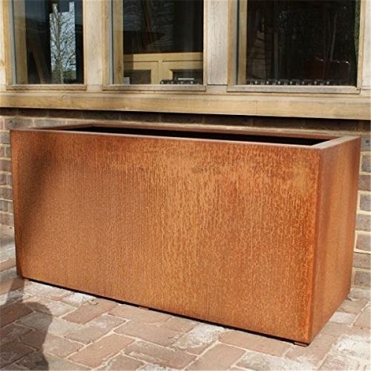 corten steel planter