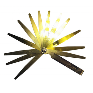 Jauge d'épaisseur non magnétique en laiton 13 lames/ensemble Plage de mesure 0.05 à 1.00mm - Product Image 2
