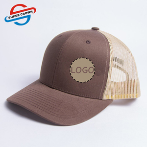 Alta calidad unisex <span class=keywords><strong>dos</strong></span> Tono de sarga de algodón camionero 6 paneles de malla gorras de béisbol - Product Image 1