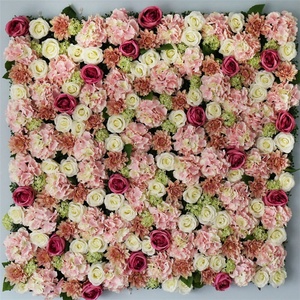 D1187 Lụa Nhân Tạo Rose Flower Tường Hoa Mat Vải <span class=keywords><strong>Hydrangea</strong></span> Hoa Nhân Tạo Tường - Product Image 5