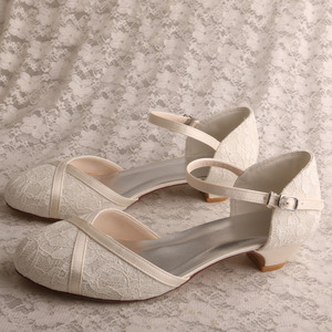 <span class=keywords><strong>Scarpe</strong></span> 2024 da <span class=keywords><strong>sposa</strong></span> tacco gattino da donna in pizzo bianco - Product Image 6