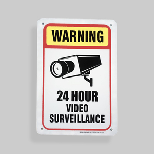 Placa de Advertencia de Seguridad Altamente Reflectante, Cámara de Video <span class=keywords><strong>24</strong></span> Horas, Señales de Aluminio - Product Image 2