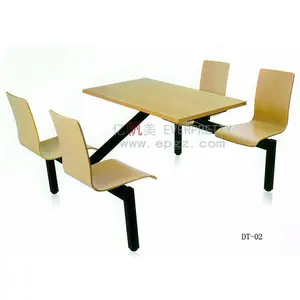 Деревянный Ресторанный стол, стол и стул для школьной столовой, мебель для ресторана фаст-фуда