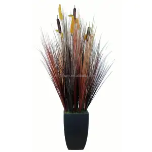 Artificial Indoor Plants Fire Uv Resistant Pvc Plastic Material Artificial Onion Grass