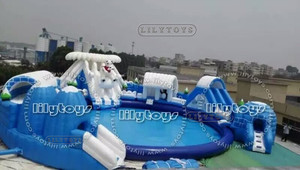 Quảng Châu Nhà Máy Giá Tốt Nhất <span class=keywords><strong>Inflatable</strong></span> Trượt Nước Với Hồ Bơi Thiết Bị Công Viên Nước <span class=keywords><strong>Inflatable</strong></span> Lilytoys Đã Sẵn Sàng Tàu - Product Image 2