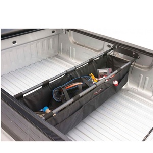 JahooPak OEM Light Duty Adjustable Galvanized Steel <strong>Brackets</strong> 89"-104" 1.5" Diameter Silver <strong>Black</strong> Secure Cargo Load Bar - Product Image 5