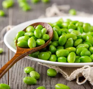 แช่แข็งถั่วเหลืองไต้หวัน75 Edamame ถั่ว IQF Shelled Edamame จีน IQF ผักอินทรีย์แช่แข็งปอกเปลือก