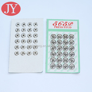 Nút bấm bằng Đồng màu Bạc 8mm cho quần áo trẻ em - Product Image 3