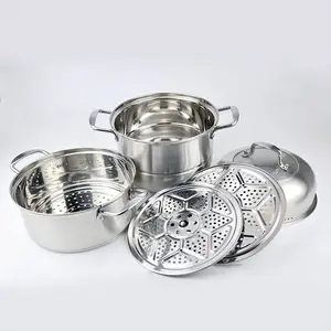 2 Tier Stainless steel 기선 남 다목적 기선 Pot 와 기선 insert